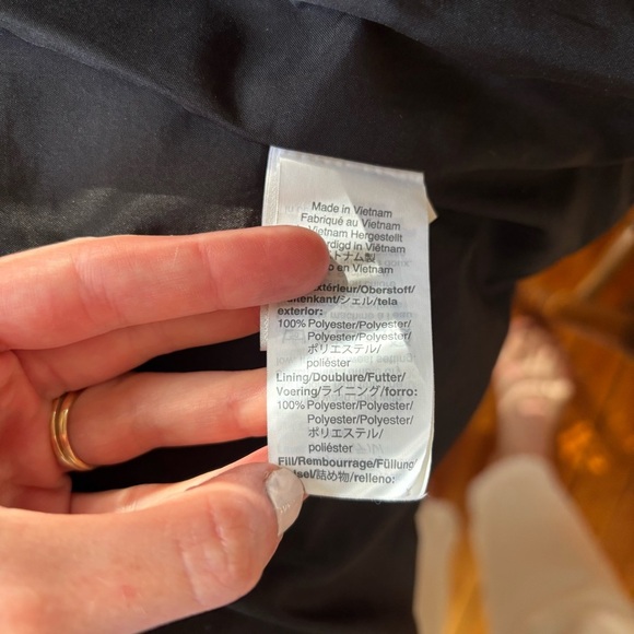 J. Crew Mercantile Long Puffer Coat in Black Women’s SZ Small with Belt - Picture 6 of 8